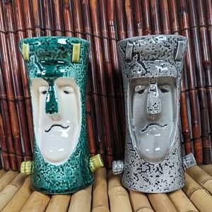 Tikistein Green & Classic Movie FrankenBob Tiki Mugs by Thor Tiki Bauer #16/60